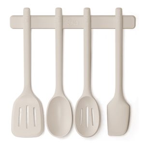 5-Piece Kitchen Tool Set with Magnetic Rack